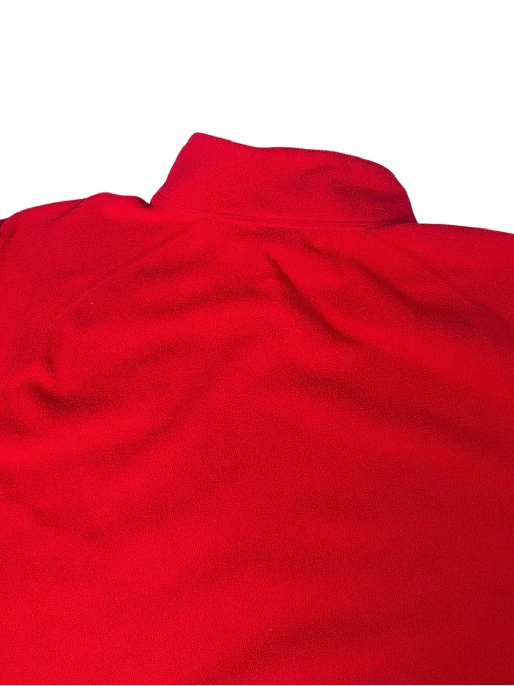 The North Face Men's Red Fleece  Sweater Pullover 1/4 Zip Size XL